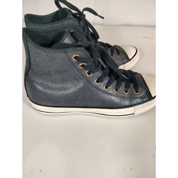 Converse Chuck Taylor All Star Dark Wash High-Top Sneakers M6.5W8.5 Adult - Picture 4 of 10